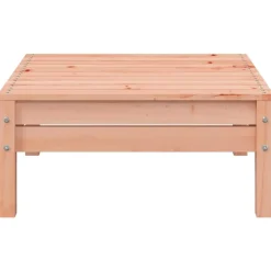 vidaXL - Tuinbank 2-zits - Bruin - Hout - Met kussens en voetenbank