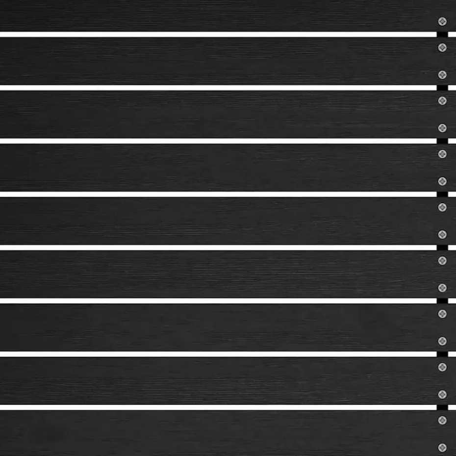 vidaXL - Tuinbank 2-zits - Zwart - Grenenhout - Met kussens
