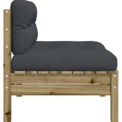 vidaXL - Tuinbanken zonder armleuninge - Bruin - Hout - 2 stuks