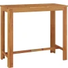 vidaXL - Tuinbartafel - Bruin - Massief acaciahout - 120 x 60 x 105 cm