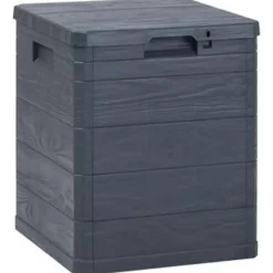 vidaXL - Tuinbox - Antraciet - Kunststof