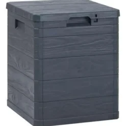 vidaXL - Tuinbox - Antraciet - Kunststof