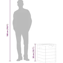 vidaXL - Tuinbox - Antraciet - Kunststof
