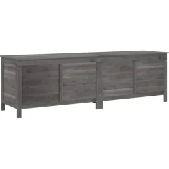 vidaXL - Tuinbox - Antraciet - Bewerkt hout