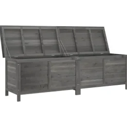 vidaXL - Tuinbox - Antraciet - Bewerkt hout