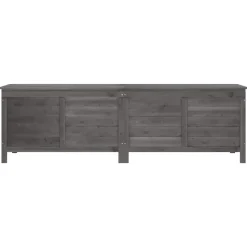 vidaXL - Tuinbox - Antraciet - Bewerkt hout