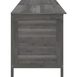 vidaXL - Tuinbox - Antraciet - Bewerkt hout