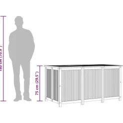 vidaXL - Tuinbox - Bruin - Acaciahout