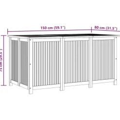 vidaXL - Tuinbox - Bruin - Acaciahout