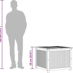 vidaXL - Tuinbox - Bruin - Acaciahout
