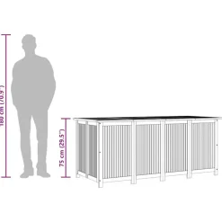 vidaXL - Tuinbox - Bruin - Hout