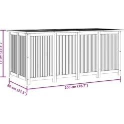 vidaXL - Tuinbox - Bruin - Hout