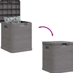 vidaXL - Tuinbox - Bruin - Kunststof