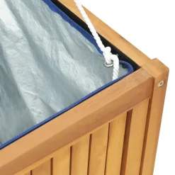 vidaXL - Tuinbox - Bruin - Teakhout - 200 x 50 x 55 cm