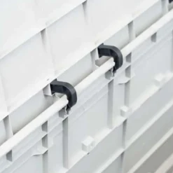 vidaXL - Tuinbox - Grijs - Kunststof