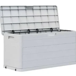 vidaXL - Tuinbox - Grijs - Kunststof