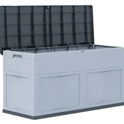 vidaXL - Tuinbox - Grijs - Kunststof