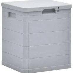 vidaXL - Tuinbox - Grijs - Kunststof