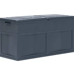 vidaXL - Tuinbox - Zwart - Kunststof