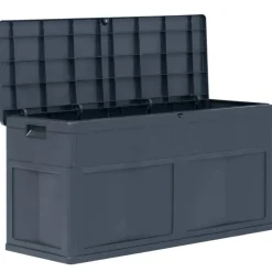 vidaXL - Tuinbox - Zwart - Kunststof