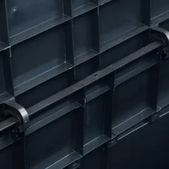 vidaXL - Tuinbox - Zwart - Kunststof