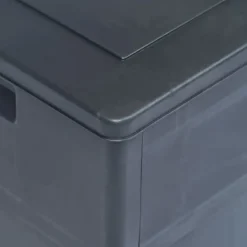 vidaXL - Tuinbox - Zwart - Kunststof
