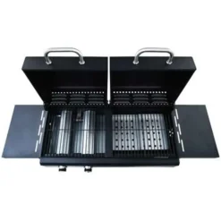 vidaXL - Tuingrill - Zwart - Staal