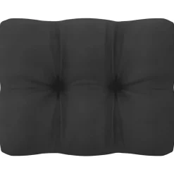 vidaXL - Tuinhoekbank - Grijs - Grenenhout - Met antracietkleurige kussens