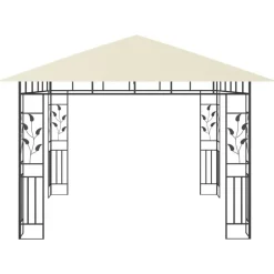vidaXL - Tuinhuisje - Crème - Stof - 3 x 3 x 2.73 m