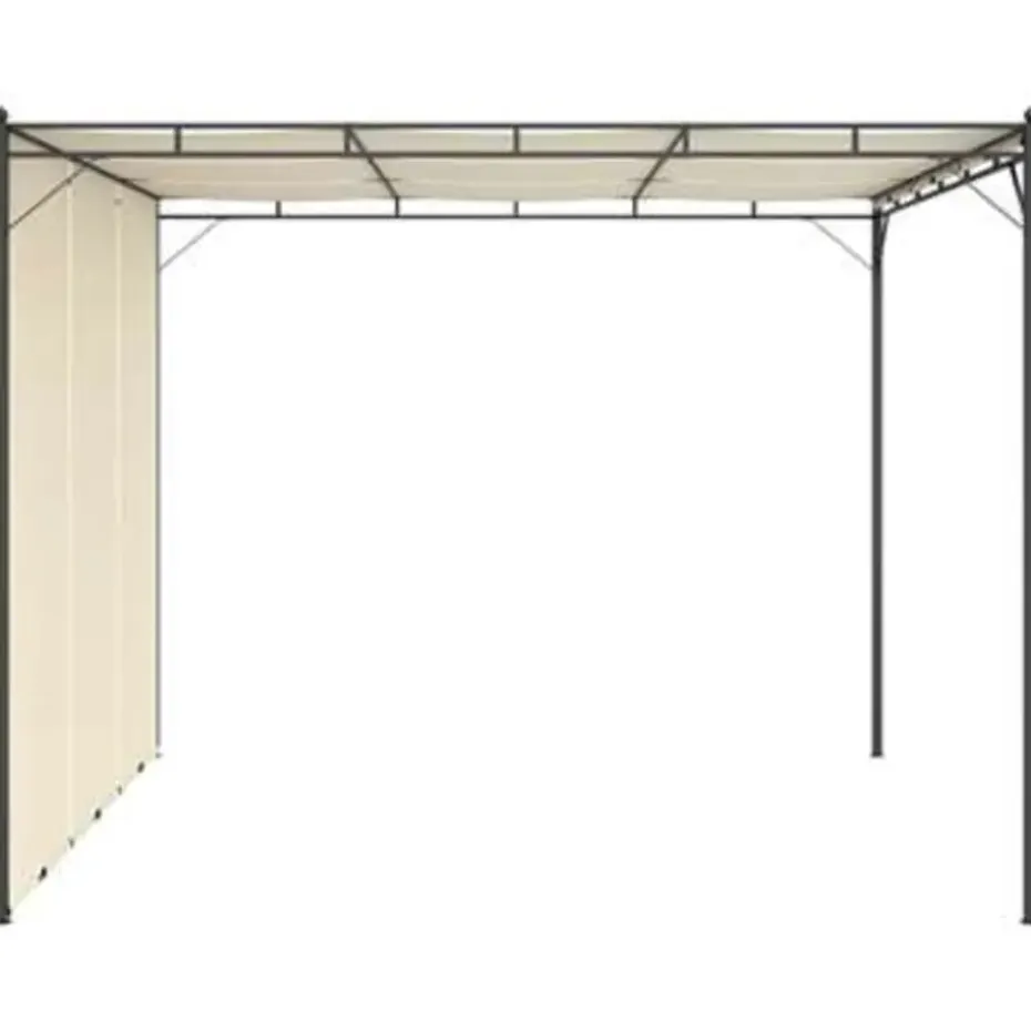 vidaXL - Tuinhuisje - Crème - Stof - 3 x 3 x 2.25 m