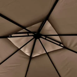 vidaXL - Tuinhuisje - Taupe - Polyester