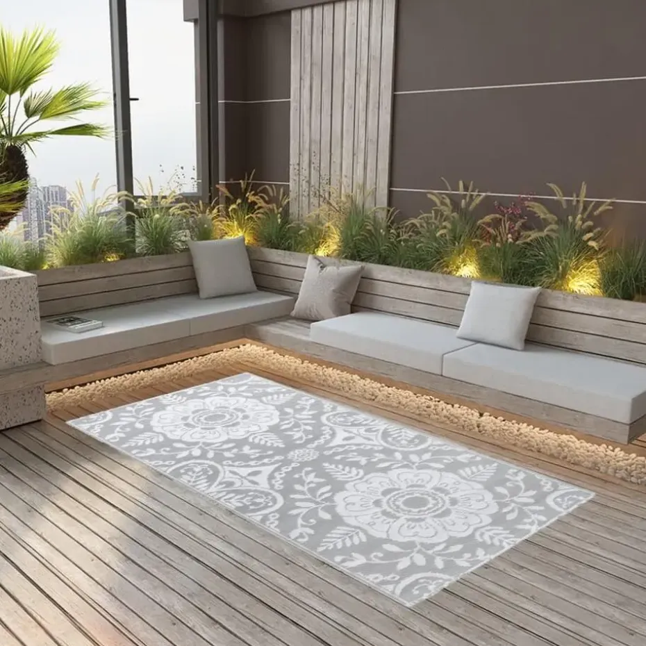 vidaXL - Tuinkleed - Grijs - Polyetheen - 80 x 150 cm