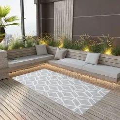 vidaXL - Tuinkleed - Grijs - Polyetheen - 190 x 290 cm