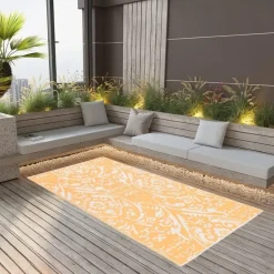 vidaXL - Tuinkleed - Oranje - Polyetheen - 80 x 150 cm