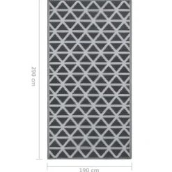 vidaXL - Tuinkleed - Zwart - Polyetheen - 190 x 290 cm