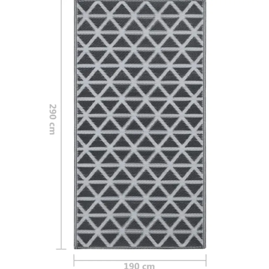 vidaXL - Tuinkleed - Zwart - Polyetheen - 190 x 290 cm
