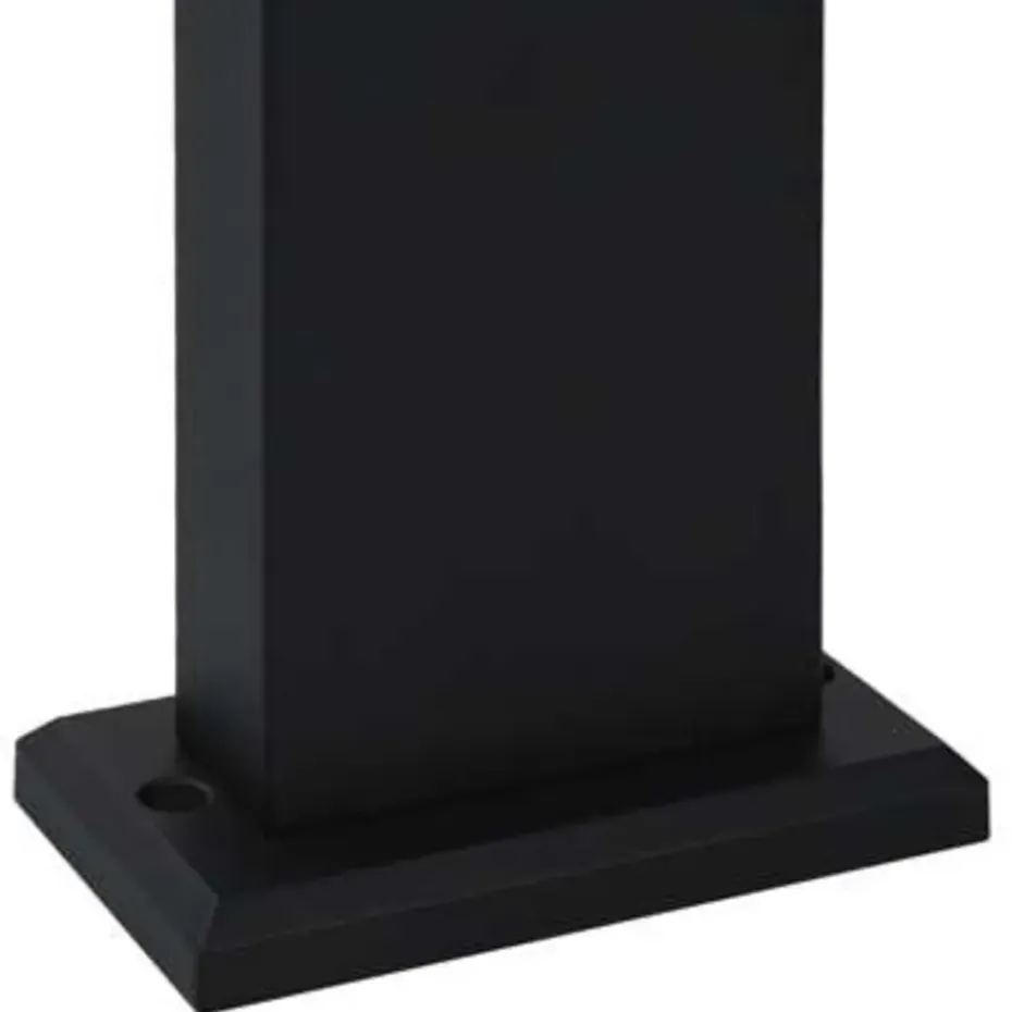 vidaXL - Tuinlamp - Zwart - Aluminium - 16 x 10 x 50 cm