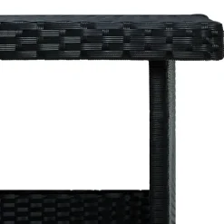 vidaXL - Tuinloungeset - Zwart - Poly rattan - 6 stuks - Met kussens