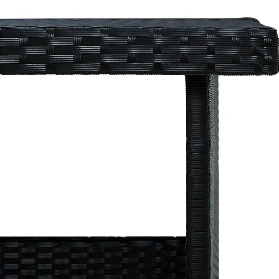 vidaXL - Tuinloungeset - Zwart - Poly rattan - 6 stuks - Met kussens