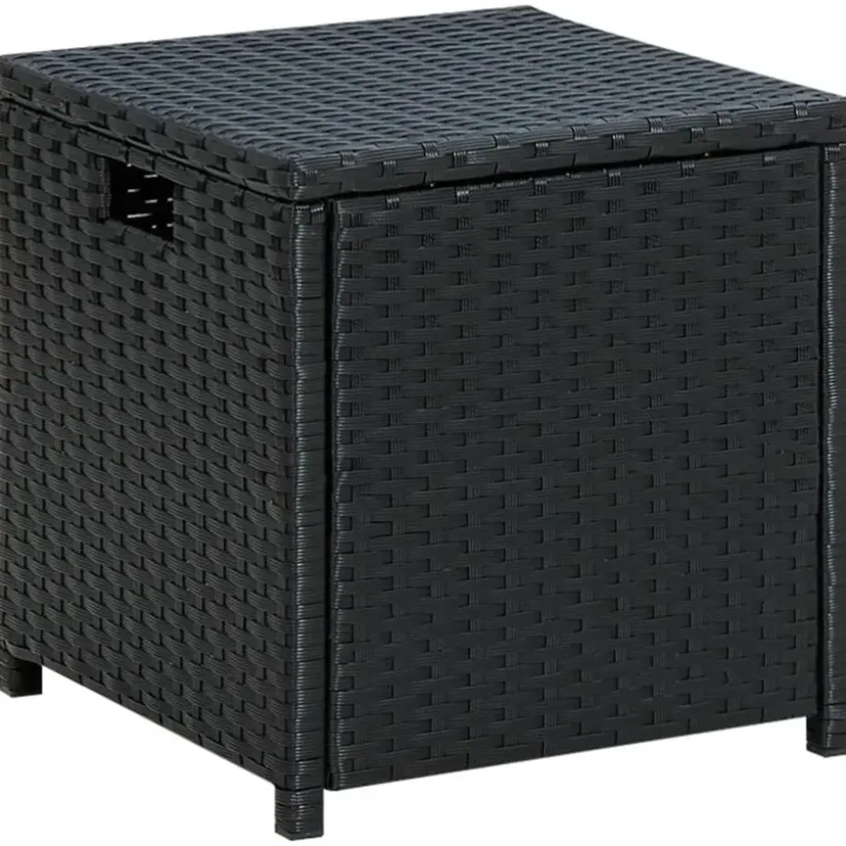 vidaXL - Tuinloungeset - Zwart - Poly rattan - 6 stuks - Met kussens