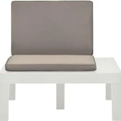 vidaXL - Tuinloungestoel - Wit - Kunststof