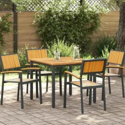 vidaXL - Tuinmeubelen - Bruin - Massief acaciahout - 56 x 57 x 87cm