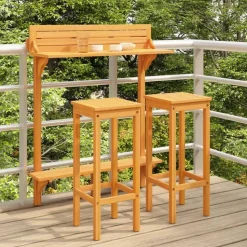 vidaXL - Tuinmeubelset - Bruin - Acaciahout