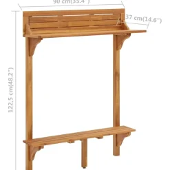 vidaXL - Tuinmeubelset - Bruin - Acaciahout