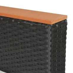 vidaXL - Tuinmeubilair - Zwart - Poly rattan
