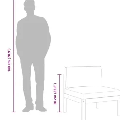 vidaXL - Tuinmiddenbank - Wit - Acaciahout - Met kussens