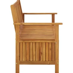 vidaXL - Tuinopbergbank - Bruin - Acaciahout- 120 cm