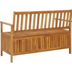 vidaXL - Tuinopbergbank - Bruin - Acaciahout- 120 cm