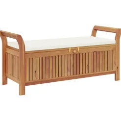 vidaXL - Tuinopbergbank - Bruin - Hout