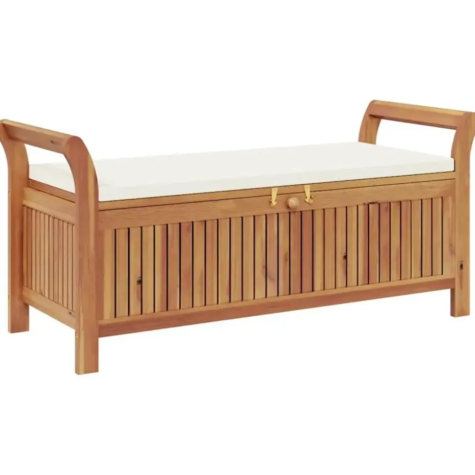 vidaXL - Tuinopbergbank - Bruin - Hout